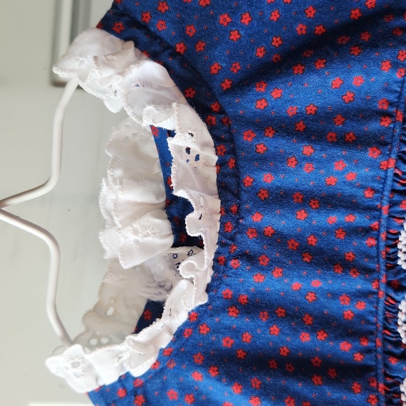 Vintage Polly Flinders Dress Size 6X Color Blue - Picture 4 of 8